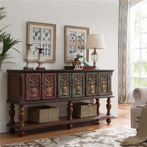 엔틱 장 입구 캐비닛 미국 국가 단단한 찬장 사물함 클래식 거실 차 다기능 조각, [02] 샴페인 골드, [01] 조립하기, [01] 뼈대