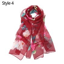 목도리 스카프 패션잡화 캐시미어 머플러 새로운 핫 패션 스카프 목도리 우아한 여성 레이디 빈티지 긴 부드러운 코튼 보일 인쇄 가 겨울 스마스, 스타일 4