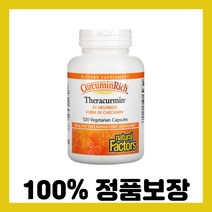 Natural Factors CurcuminRich Theracurmin 네츄럴 펙터스 커뮤민리치 테라큐민 120캡슐, 120정