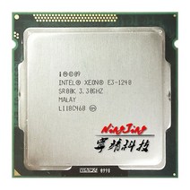 인텔 제온 E3-1240 E3 1240 3.3 GHz 리퍼 제품 쿼드 코어 8 스레드 CPU 프로세서 8M 80W LGA 1155, 한개옵션0