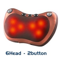 전신안마기 어깨 진동 목 의자안마기 허리 마사지기, brwon 6-2 자석