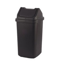 바이굿즈 정사각 종량제 휴지통 30L, 검정, 3개