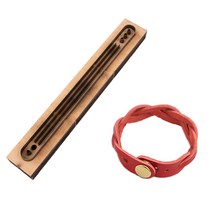 목형 - DIY 3줄 꼬임 가죽 팔찌, 단품