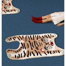 호랑이러그 호피러그 호랑이 동물 캐릭터 카페트 매트