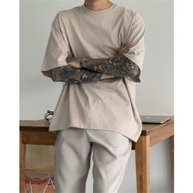 [582] 16수 실켓 오버핏 반팔 티셔츠[5COLOR/ONESIZE]