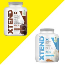 엑스텐드 프로틴 아이솔레이트 유청단백질 초코 바닐라 64서빙 모음, 1개, 옵션1. [2.3kg] 초콜렛