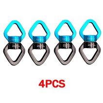 30kn 야외 암벽 등반 carabiner 회전 커넥터 범용 짐벌 링 요가 스윙 해먹 로프 회전 회전 커넥터, 회전 링05