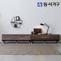 동서가구 소이 벤 2400 서랍형 거실장 YNR017, 우드초코