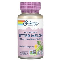 솔라레이 여주 열매 추출물 비터멜론 500mg 베지 캡슐 30정 고약사
