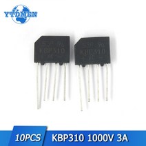 KBP310 브리지 정류기 다이오드 단상 Silcon 전자 부품 3A 1000V 키트 10 개/갑/세트
