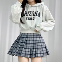 [롱다리템/꾸안꾸] 아리나 크롭 후드티