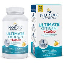 노르딕 얼티메이트 오메가 1280mg 코엔자임 Q10 60 / 120소프트젤, 2개, 120정