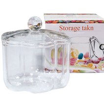 BSI 아크릴 꽃단지 캔디통 14.5cm 투명 캔디볼 사탕통 사탕케이스