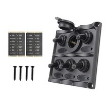 카라반 캠핑카 부품 수리용품 12v 자동차 라이트 토글 24v 트럭 스위치 패널 로커 차단기 전압계 전원 어댑터 테스트 트레일러 caravan 해양 보트 액세서리, 전원 소켓