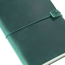정품 가죽 노트 다이어리 회사다이어리 일기 휴대용 스케치북 교사 선물 학교 사무실, 초록, 포켓 스타일