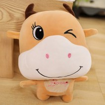 카우카우 송아지 쿠션 담요