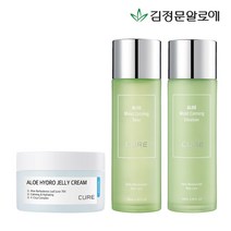 김정문알로에 [김정문알로에] 큐어 카밍 토너+카밍 에멀젼+젤리크림
