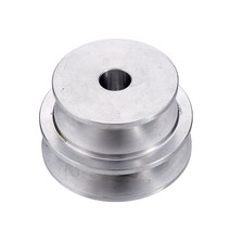 8-20MM 알루미늄 합금 40 & 50mm 이중 홈 풀리 고정 보어 v형 풀리 휠 10MM 원형 벨트 용, 7.16mm