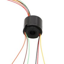 슬립링 기어 전기 전자 2/4/6 채널 슬립 링 직경 22mm 구멍 샤프트 7mm 1.5A DIY PTZ 짐벌 로터 액세서리 용 중공 전도성 조인트 1 피스, hole 7mm 6CH 1.5A