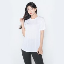 뮤즈마인델리 라운드 트임 티셔츠 커버업 요가복 필라테스 상의 루즈핏 헬스 테니스 홈트 등산