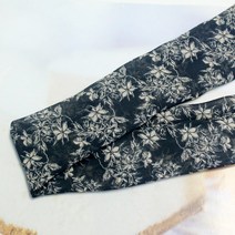 곱창고무줄 헤어밴드 만들기 재료 쉬폰 재봉 원단 (폭5cm 길이2.7m) - 총10종류, 10.드류-블랙 (2.7m)