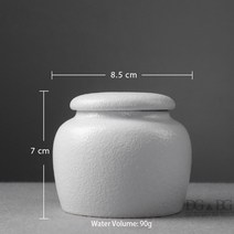 강아지스톤함 강아지비석 강아지유골함 세라믹 유품 장례식, 폭 8.5x7cm
