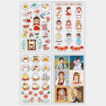 블랙탄디티 살랑이 다꾸 도무송 스티커, 4.소녀의추억들_1201263