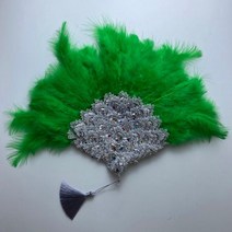 큰 크기 디자인 아프리카 오렌지 깃털 팬 숙 녀 웨딩 신부 더블 사이드 나이지리아 꽃 Handfan 너슬 부채, [01] 35cmx45cm, double side 22