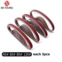 10*330mm 공기 벨트 샌더 샌딩 머신 그라인딩 머신 벨트 그라인더 공기 압축기 샌딩 공압 도구 16000rpm, 02 12pcs Sanding Belt