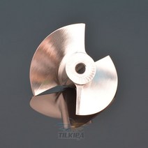 rc보트 Rc 제트 보트 CNC 17mm/22mm/28mm/36mm/40mm/50mm/52mm/70mm 프로펠러 2 블레이드 스러 스터 용 알, 02 D22mm 3mm Shaft