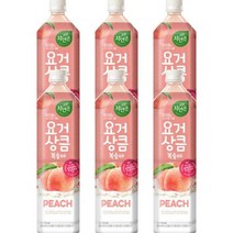 키워도 회의 미팅 회사 탕비실 사무실 간식 자연은 요거상큼 복숭아 1.5L 페트 12개 1.5L, 6세트