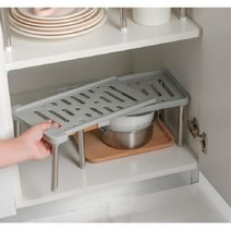 다용도 길이조절 너비조절 싱크대 주방 선반 효율 랙, No.01 길이조절 싱크인선반 화이트