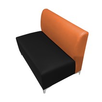배색쇼파(1500mm~2000mm) 종합병원/병원인테리어/로비소파/대기실소파, DS 157(오렌지), 진그레이