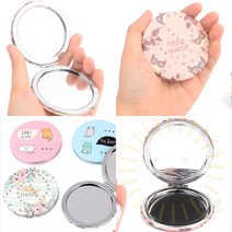 단디 접이식 원형 양면 손거울 포켓거울