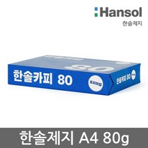 한솔제지 한솔카피 A4용지 80g 2권1000매 A4 복사용지 복사지