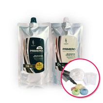 코겐 프리메로 그레이 스피드 7분 칼라크림 염색약 500g + 시술도구 웰빙 저자극 염색약, 1N 새치전용 흑색, 1개
