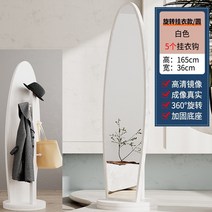 우드버닝툴 펜 인두기 드레싱 미러 전신 플로어 미러 홈 침실 회전 피팅 미러 행거 렌탈 하우스 탈착식 미러, 다른, 예, 타원형 거울 흰색 업그레이드 행거 회전 가능