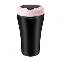 차량용led쓰레기통 650ml 쓰레기 홀더 suv용 다기능 자동차 코크스 컵 유용한 산화 방지, 03 Black  Pink