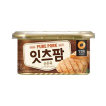 청정원 맛있는밑반찬 잇츠팜 통조림 햄 순돈육 추천 190g 자취 캠핑음식 간단한요리 간편식, 1개