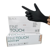 파인터치 블랙 니트릴 다목적장갑 XL, 100매입, 1박스