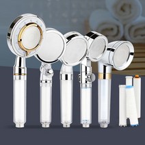 이물질제거 녹물제거 샤워헤드 필터샤워기 욕실수압 교체필터 잔류 염소 미세플라스틱 중금속 불순물 정수 고압 미세차단필터 미세공 살수판 수압상승 절수효과 수압조절 샤워기 간편교체, 스피아 필터 3P