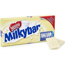 네슬레 화이트 초콜릿 바 밀키바 100g Nestle Tableta Chocolate Blanco Milkybar, 1팩