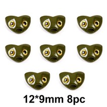 텅스텐헤드 최대 캐치 플라이 타이 피쉬 스컬 핀 헤드 사이즈 텅스텐 비즈 소재, 04 12mm 9mm 8pc green