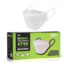 7AF8EAM/B+커스커즈 엠플러스 KF80 100매 화이트(대형) 마스크 KF94 비말차단AD 야외 먼지_S+202012