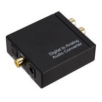 디지털-아날로그 오디오 컨버터 HIFI DAC Amp 디코더 3.5mm AUX RCA 앰프 어댑터 토스링크 광 동축 출력 DAC 24bit, 01 Black