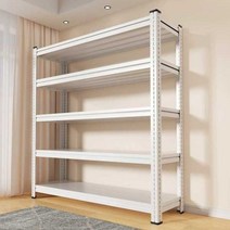 중량랙 적재대 진열대 앵글 상품 선반 파레트랙 화물 공장, 화이트 50x40x150 4층
