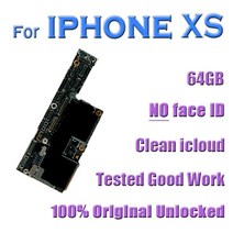 풀 칩 포함 iPhone X XS MAX XR 마더보드 메인 로직 보드 깨끗한 iCloud 64GB 128GB 256GB 잠금 해제, [01] XS-64GB No Face ID