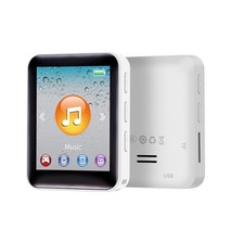 MP3 HIFI TF 카드 책 읽기 사운드 녹음 빠른 충전 MP4 실내 야외 홈 오피스 음악 플레이어 화이트 16G, White Plastic button_32GB