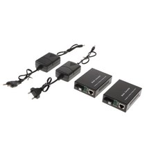 GHSHOP 10/100Mbs 이더넷 미디어 컨버터 양방향 단일 SC 광섬유 EU, 설명, 합금, 블랙