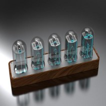 진공관시계 탁상 RGB 발광 튜브 LED 무소음 데스크탑 무료 크리에이티브 홈 장식 선물, 1.A